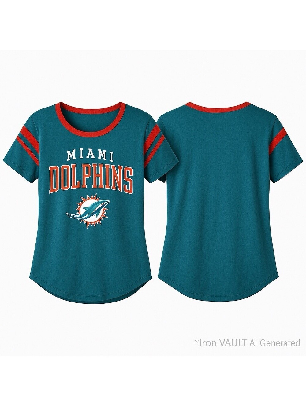Miami Dolphins NFL Women’s Shirt GIII 4Her XXL Teal Football Fan Apparel